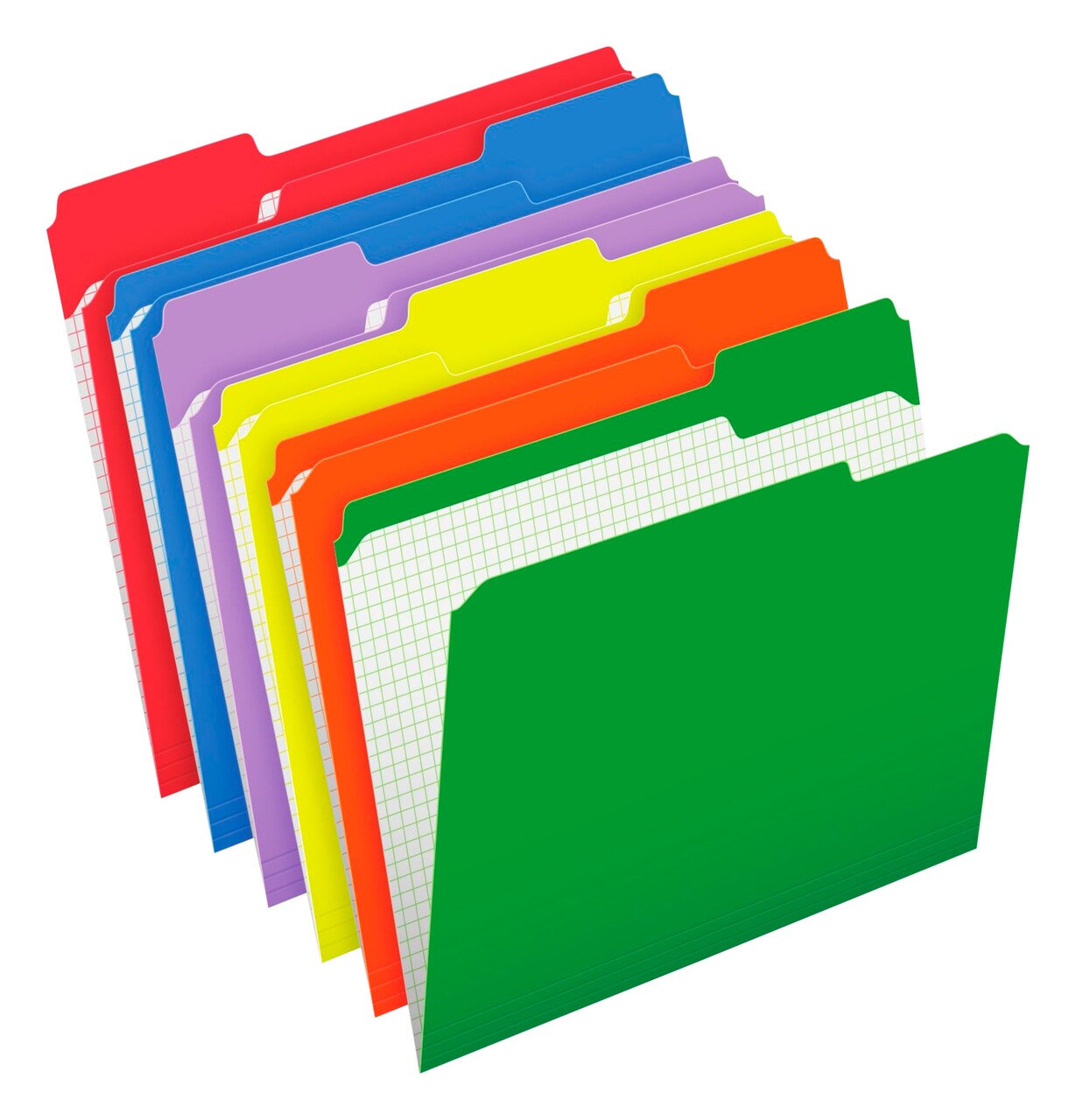 Pendaflex Reinforced File Folder, Letter Size, 1/3 Cut Tabs, Assorted Colors, Set of 100